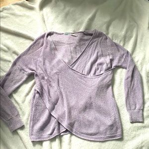 Kimchi Blue lavender crossover sweater